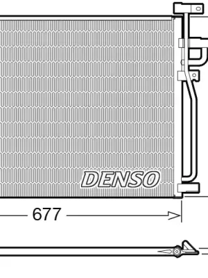 Vrácení Zdarma Kondenzátor, klimatizace DENSO DCN20040