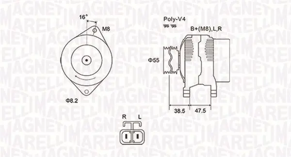 Akce Generátor MAGNETI MARELLI 063731798010