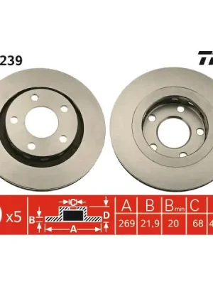 Výprodej Brzdový kotouč TRW DF4239