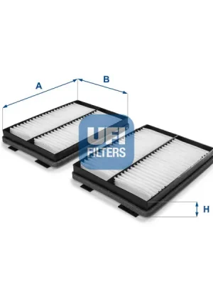 Rychlé Dodání Filtr, vzduch v interiéru UFI 53.234.00