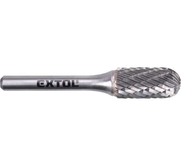 Fréza karbidová, válcová s kulovým čelem, ø 12x25 mm, stopka 6 mm - EXTOL INDUSTRIAL Kup Teď