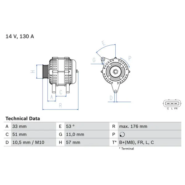 generátor BOSCH 0 986 082 820 Rychlé Dodání
