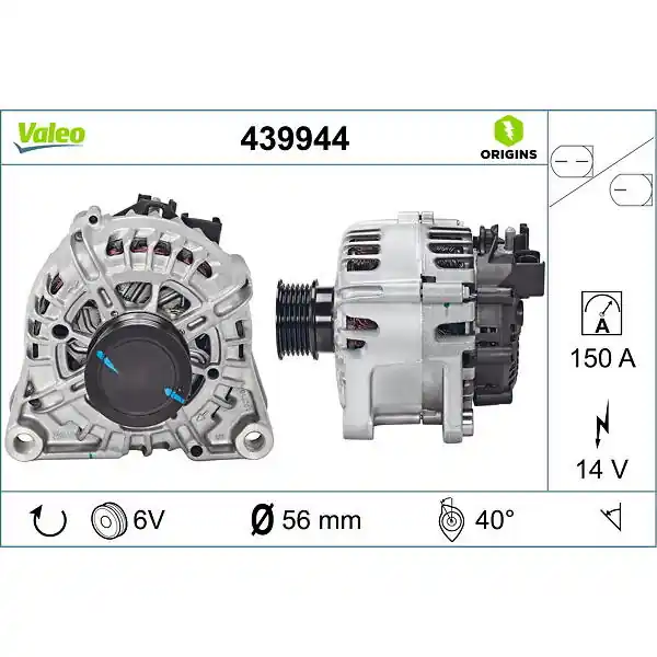 generátor VALEO 439944 Novinka