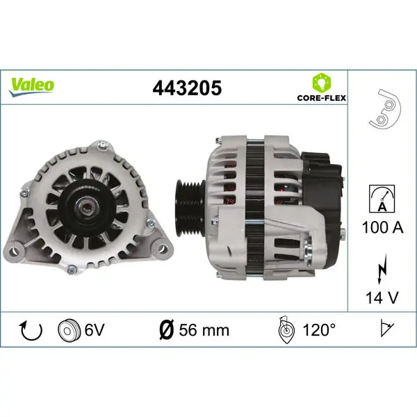 generátor VALEO 443205 Kup Teď