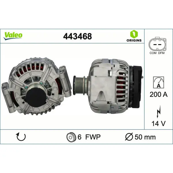 generátor VALEO 443468 Aktuální