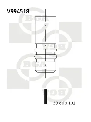 Výfukový ventil BGA V994518 Objednat Nyní