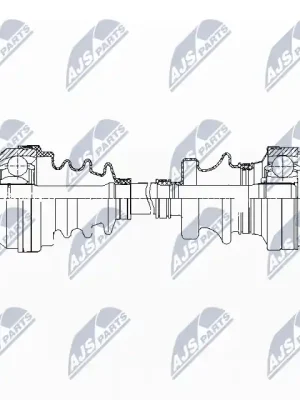 Autentický Hnací hřídel NTY NPW-VW-121