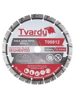Poslední Šance Kotouč diamantový řezný, segmentový 230x12x22,23mm na dlaždice a kámen TVARDY