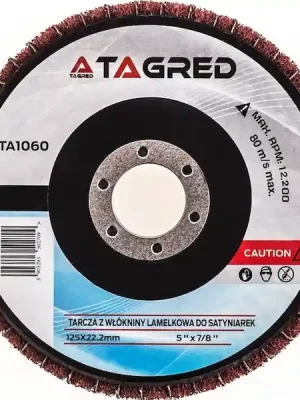 Lamelový kotouč na čištění, broušení, leštění kovů 125 x 22,2 mm TAGRED Speciální Cena