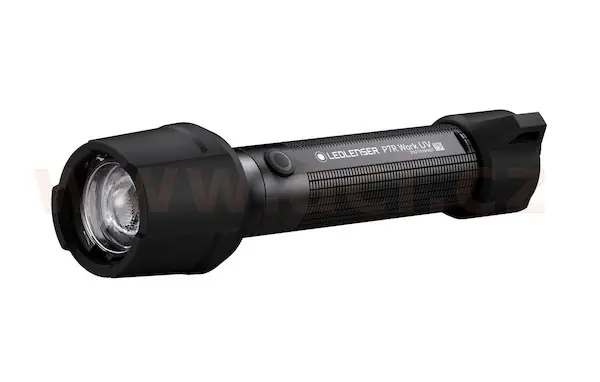 Rychlé Dodání LED LENSER P7R WORK UV - ruční svítilna pracovní s bočním UV světlem, dobíjecí, dosvit 240 m, záruka 7 let