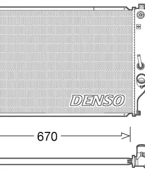 Výprodej Chladič, chlazení motoru DENSO DRM50092