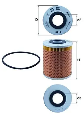 Top Prodej Olejový filtr MAHLE ORIGINAL OX15D