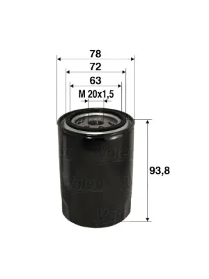 Cenově Výhodný Olejový filtr VALEO 586080