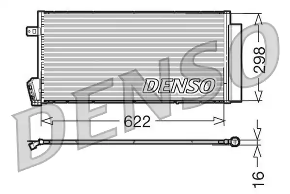 Cenově Výhodný Kondenzátor, klimatizace DENSO DCN09018