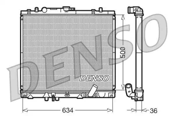 Aktuální Chladič, chlazení motoru DENSO DRM45020