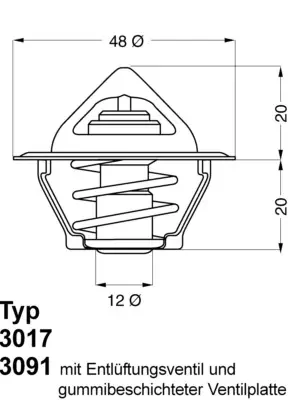 Termostat, chladivo WAHLER 301787D2 Speciální Cena