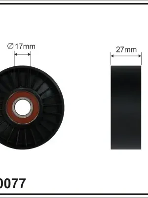 Napínací kladka, žebrovaný klínový řemen CAFFARO 500077 Must-Have
