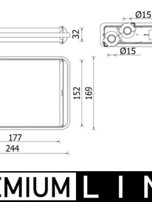 Výměník tepla, vnitřní vytápění MAHLE ORIGINAL AH 277 000P Zlevněný