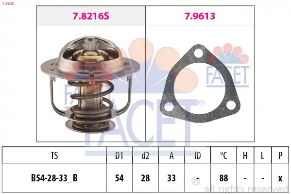 Finální Výprodej Termostat, chladivo FACET 7.8535