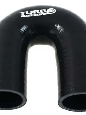 Zlevněný Silikonová hadice - 180° koleno černá 67 mm