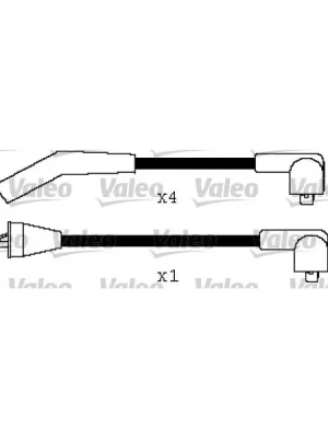 Autentický Sada kabelů pro zapalování VALEO 346461