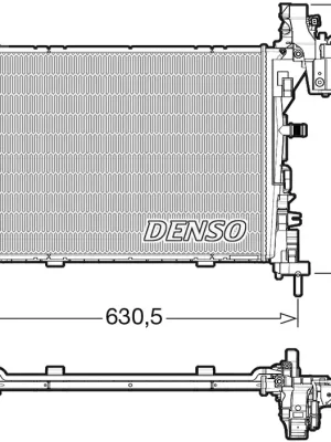 Chladič, chlazení motoru DENSO DRM23062 Novinka