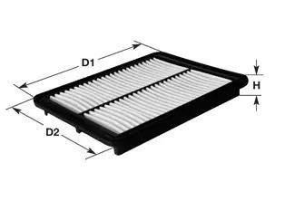 Nová Kolekce Vzduchový filtr CLEAN FILTERS MA1149