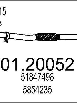 Kup Teď Výfuková trubka MTS 0120052