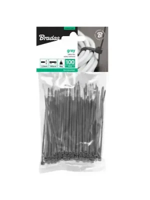 Nejlepší Cena Stahovací pásky na vodiče 2.5x100mm, 100ks GRAY