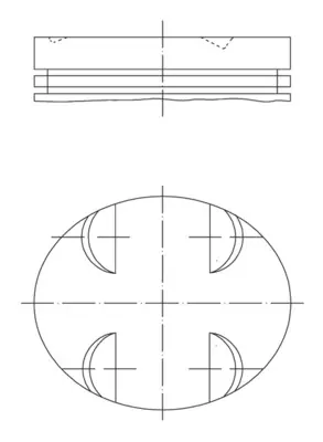 Autentický Píst MAHLE ORIGINAL 0052401