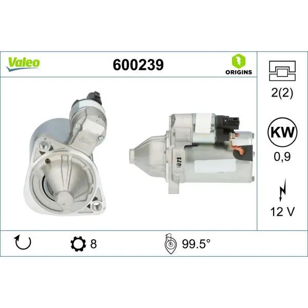 Startér VALEO 600239 Rychlé Dodání