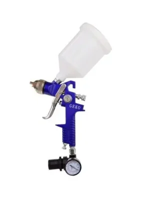 Akce Stříkací pistole HVLP s manometrem, nádobkou 0,6l a tryskou 1,4mm GEKO