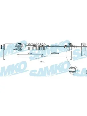 Tažné lanko, ovládání spojky SAMKO C0242C Oblíbený