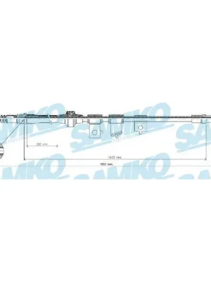 Finální Výprodej Tažné lanko, parkovací brzda SAMKO C1294B