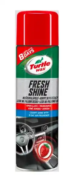Turtle Wax Lesk na palubní desku s osvěžovačem vzduchu, Fresh Shine jahoda, 500 ml Výhodná Nabídka